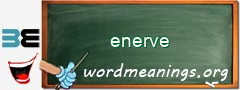 WordMeaning blackboard for enerve